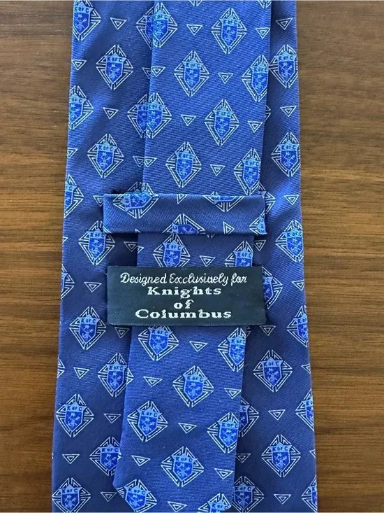 Blue Patterned Men's Tie