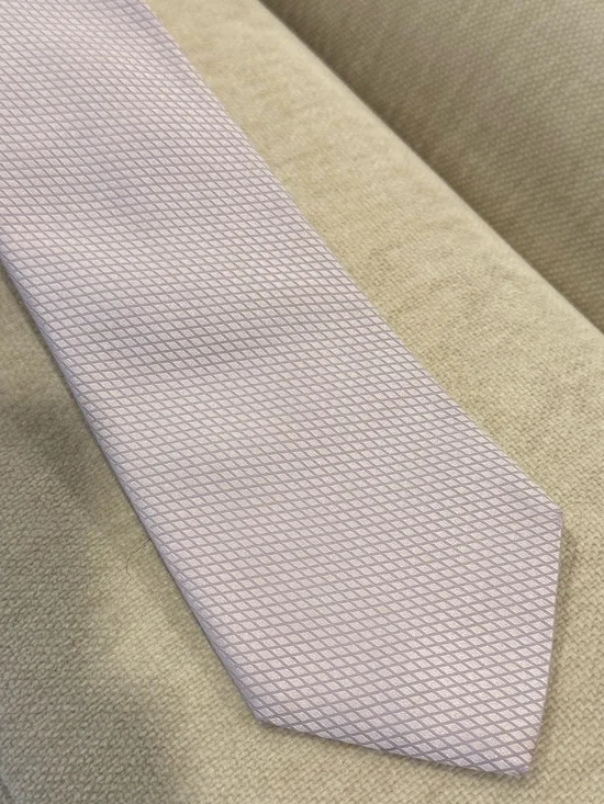 Giorgio Armani Lavender Textured Silk Tie
