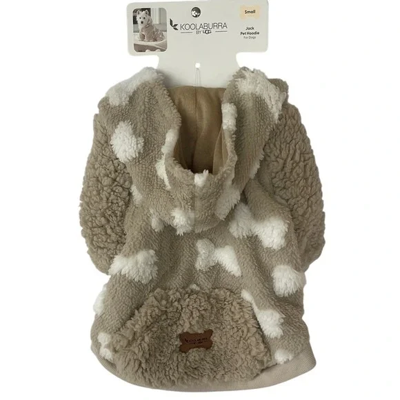 Koolaburra by UGG Jack Pet‎ Dog Oatmeal Sherpa Hoodie NWT