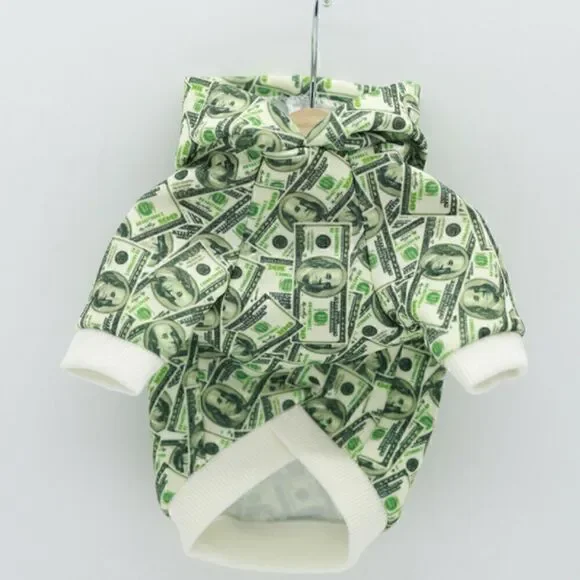 Hoodie for small or medium dog.New. Easy clean.