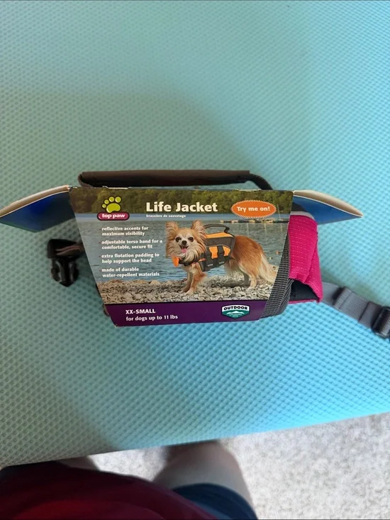 Top Paw Life Jacket - Pink and Black