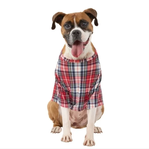 Member's Mark Sleep Pet Pajama Coat. Color: Let It Snow. Size Medium. Ne…