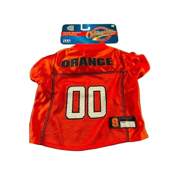 Pets First Syracuse University Orange Pet Jersey Small Orange NEW NCAA Dog Shirt