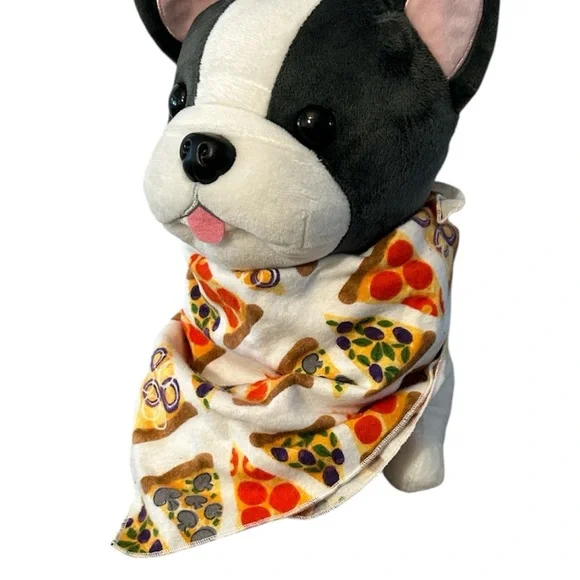 Dog Bandana with Pizza Print NEW
