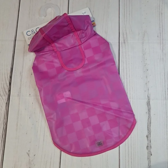 C&C California Checkered Dog Raincoat Size S