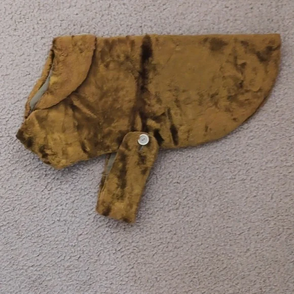 Vintage Hand Made Faux Fur Dog Coat