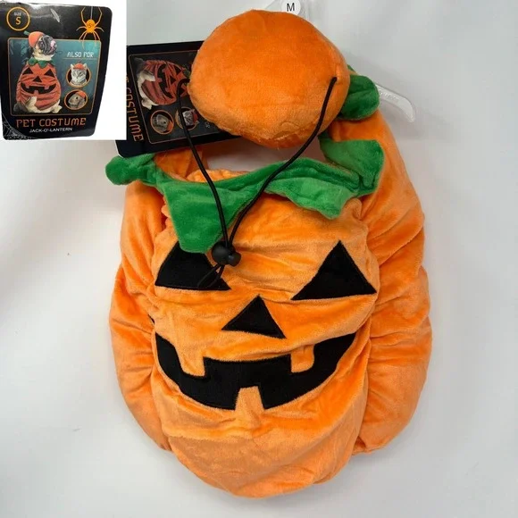 Pet Costume size Medium Jack o lantern Pumpkin costume