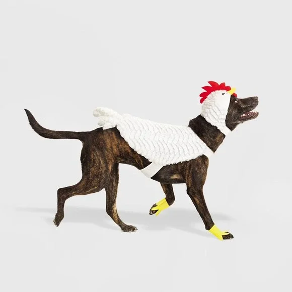 Chicken Full‎ Body Halloween Dog Costume sz L - Boots & Barkley