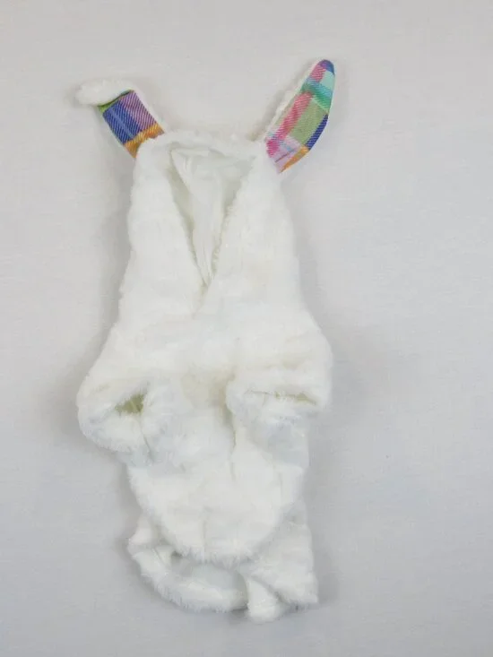 Youly Bunny Hoodie Medium Pet Costume Rabbit Ears New 16 IN- 18 IN