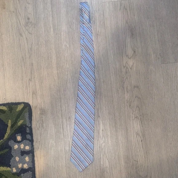 Authentic Versace Striped Blue and Gray Men's Tie