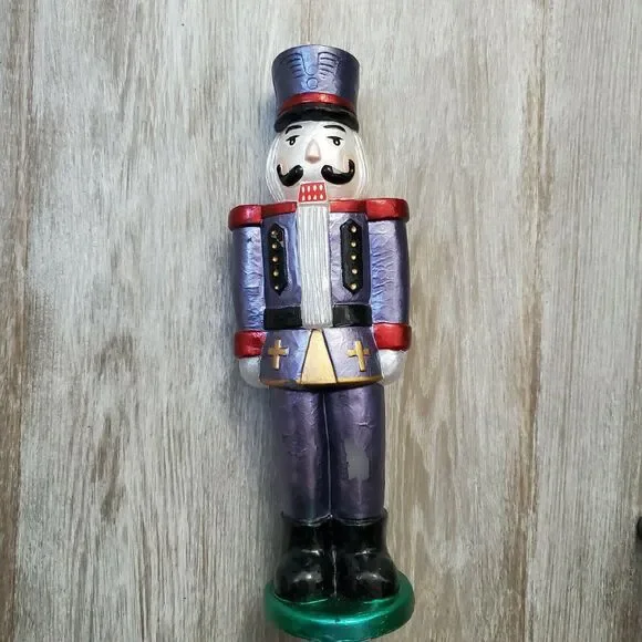 Vintage Nutcracker Soldier Christmas Candle Decor 12