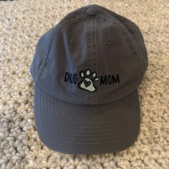 Open Road Charcoal gray Dog Mom baseball cap Hat