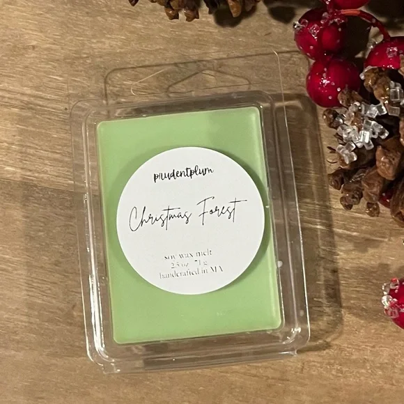 Prudentplum Christmas Forest Soy Wax Melt - Light Green