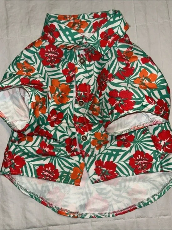 Tropical Floral Pet Shirt