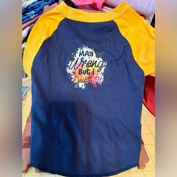 Hand Pressed Dog T-Shirt, Medium American Apoarel Dog Collection, BN