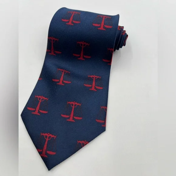 Men’s A. Roger’s handmade. scales of‎ justice. Blue and red. No holes or stains.