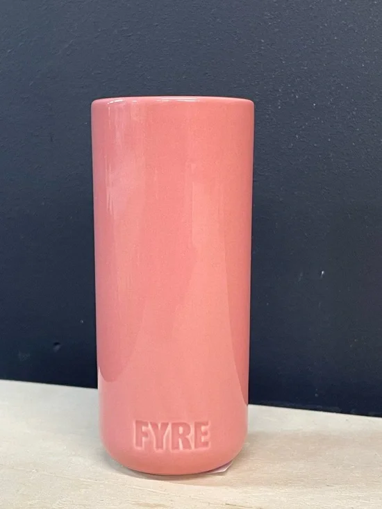 Vegan Soy Wax Candle in Pink Ceramic Vase
