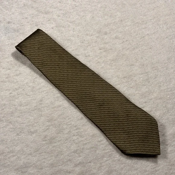 Arrow Men's Silk Tie Brown Tan‎ Geometric Pattern Classic Dress Necktie