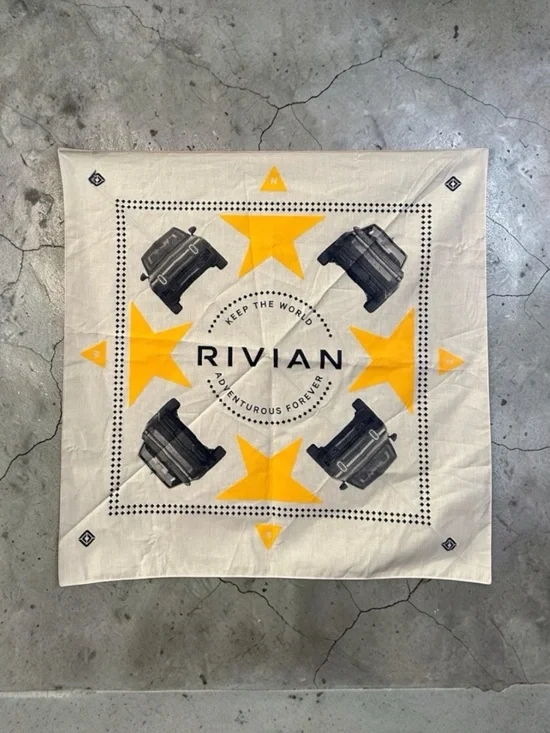 Rivian Bandana with Yellow Stars