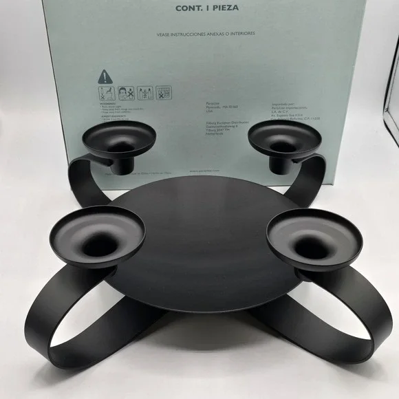 Partylite Contemporary Candle Holder‎ New P90350 Black