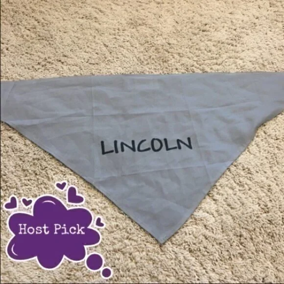 Lincoln pet bandana