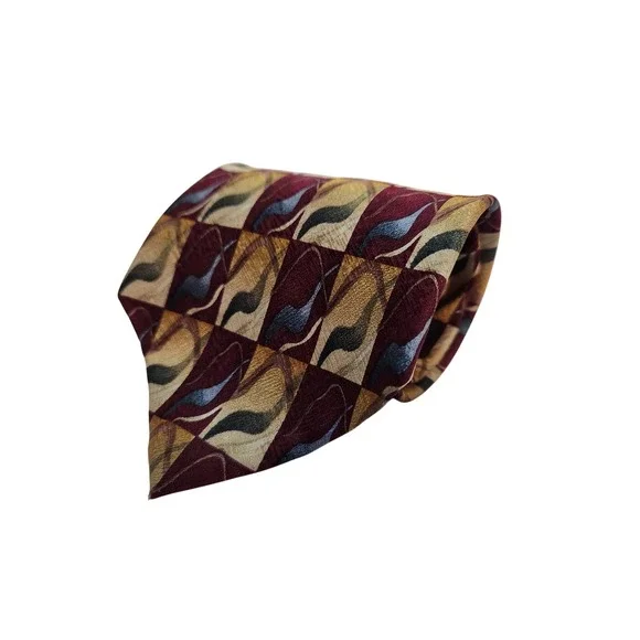 J Garcia‎ Mens Silk Tie Collector's Edition Geometric 3.75 x 58 Stonehenge