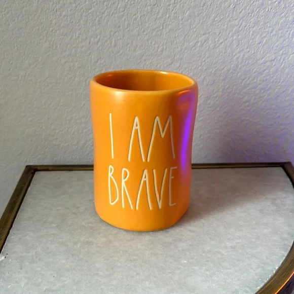 Rae Dunn Motivational Orange Jar