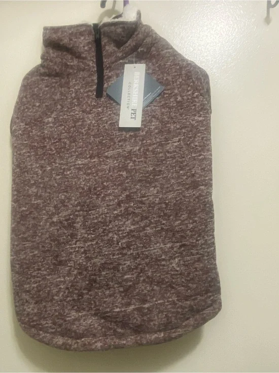 Berkshire Pet Collection XL  Polartec Dog Sweater Fleece Brown Red White NWT New
