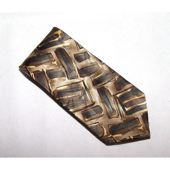 J. Garcia Jerry Garcia Men's Geometric Silk Tie Neck Tie‎