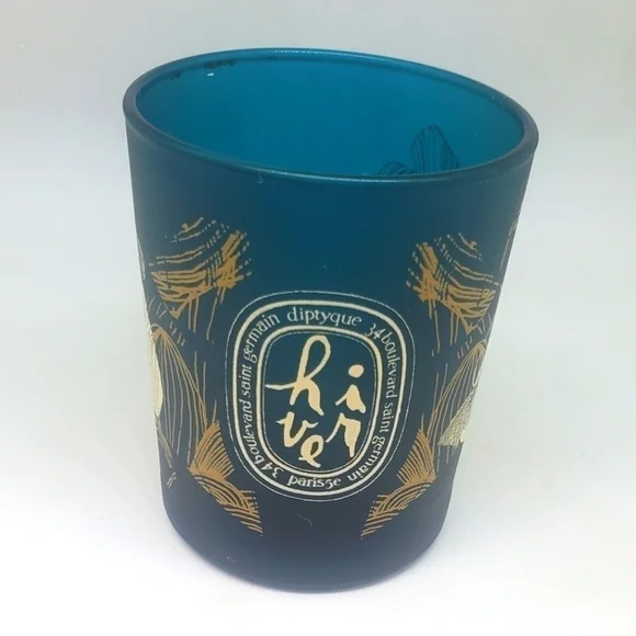 Empty Chistmas 2014 Diptyque Hiver candle holder votive size - rare