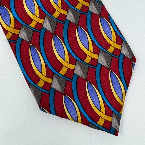 Cocktail Collection Silk Neck Tie, Multicolor grandpa classic colorful‎ office