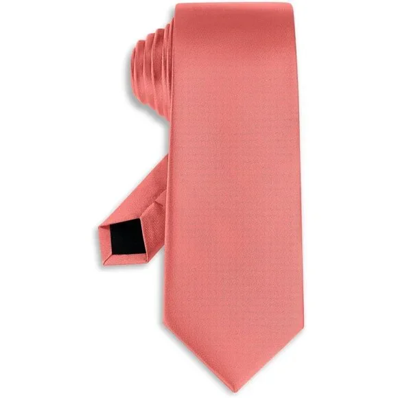 Men's Coral Solid Pure Color Formal 3.15