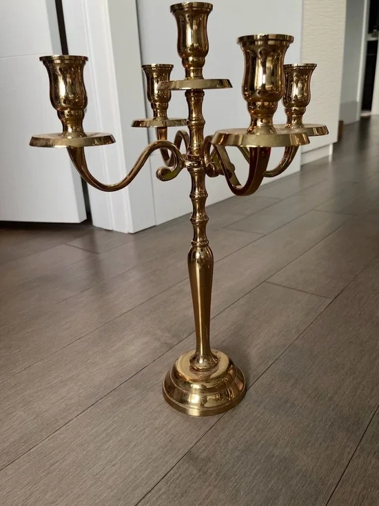 Godinger Five-Arm Gold Candelabra
