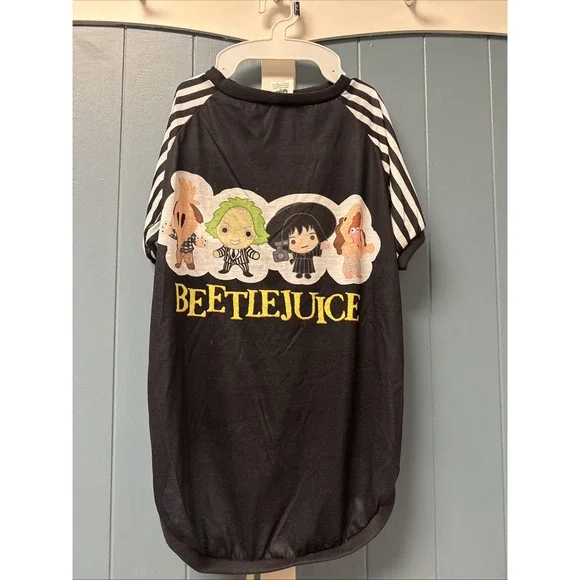 Halloween‎ pet beetlejuice dog Clothing T-shirt Size XL X-Large