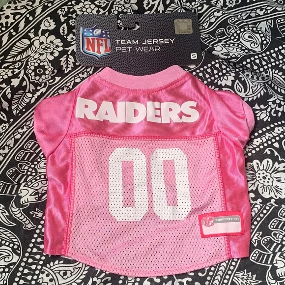 NFL Pink Raiders Team Pet Jersey
