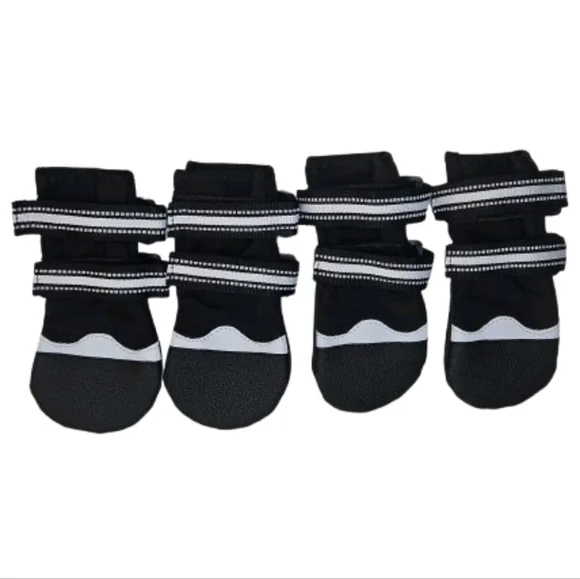 Black and White Dog Boots