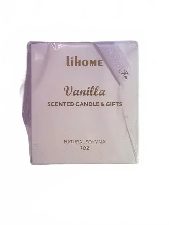 Lihome Vanilla Scented Soy Wax Candle 7oz