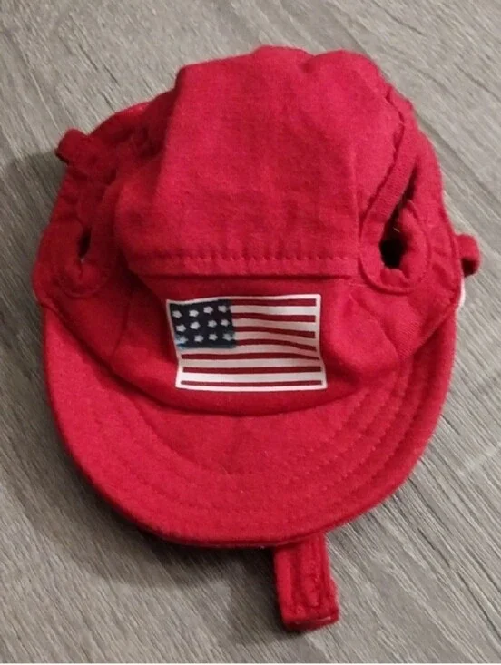 Generic Dog Patriotic Baseball Cap with Chin Strap