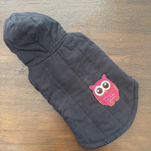 #PoshPets Owl Puffer Coat with Hood