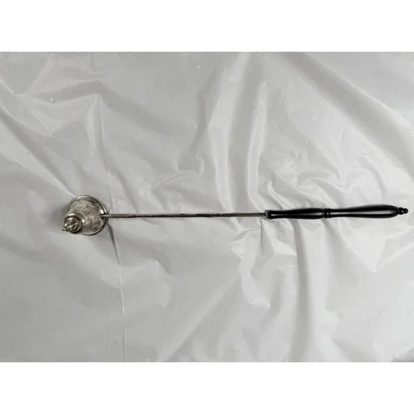 Gorham Sterling Silver Candle Snuffer 760 Bell Shape Black Wood Handle Vintage