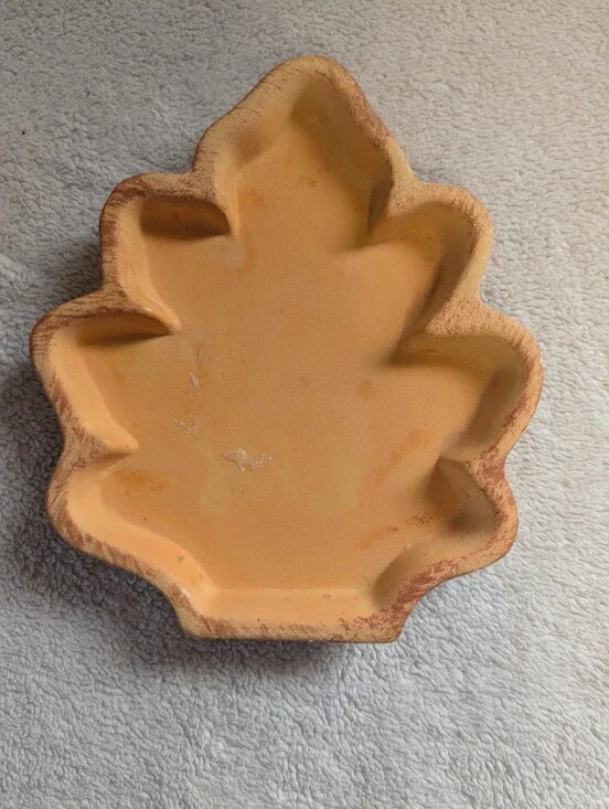 Candle Holder/Tray Maple Leaf Trinket Decor, Harvest/Fall/Autumn/Seasonal/Holida
