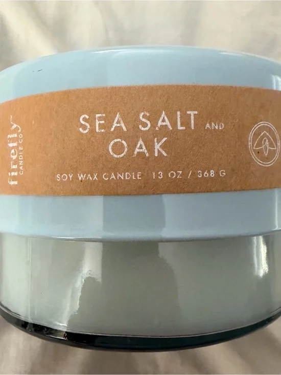 Frère Sea Salt & Oak Soy Candle - Light Blue Jar