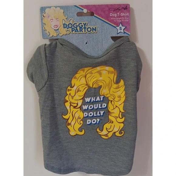 Dog T-Shirt Doggy Small Parton What Would Dolly Do? READ‎