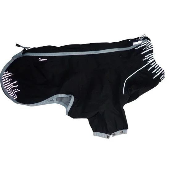 Hurtta Rain Blocker Black Waterproof Dog Rain Coat Size 35cm 14in