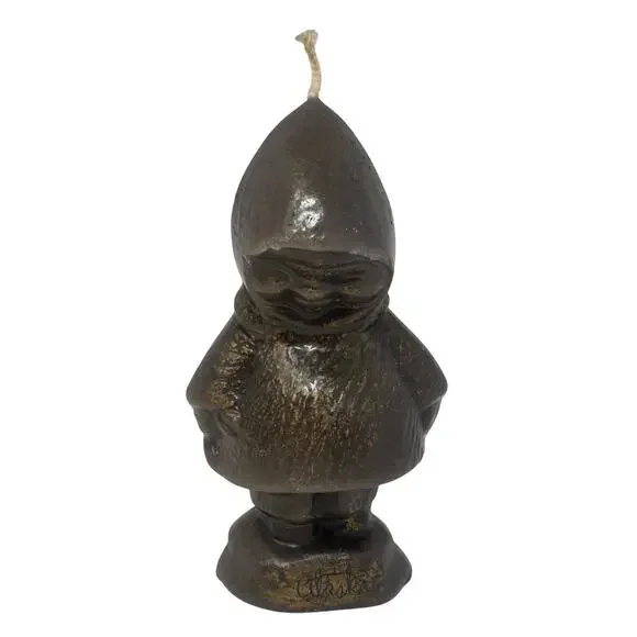 Vintage Peg's Totem Candles Sitka Alaska Hooded Child Folk Art Candle Figure