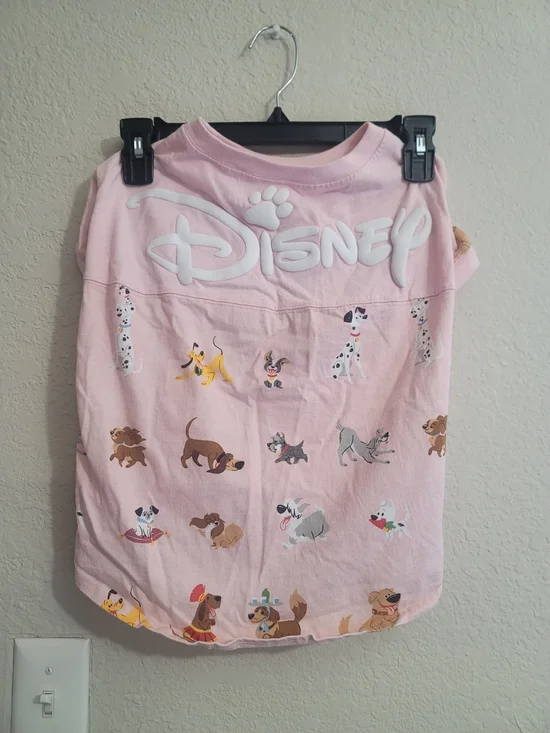 Disney Store Pet Spirit Jersey Shirt For Dogs XL Pink All Over RARE Puppy & Me