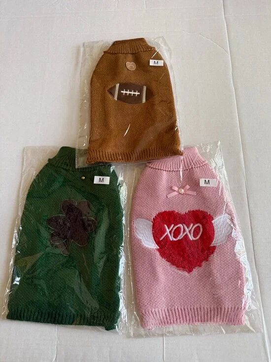 3 pack Dog Sweaters size M