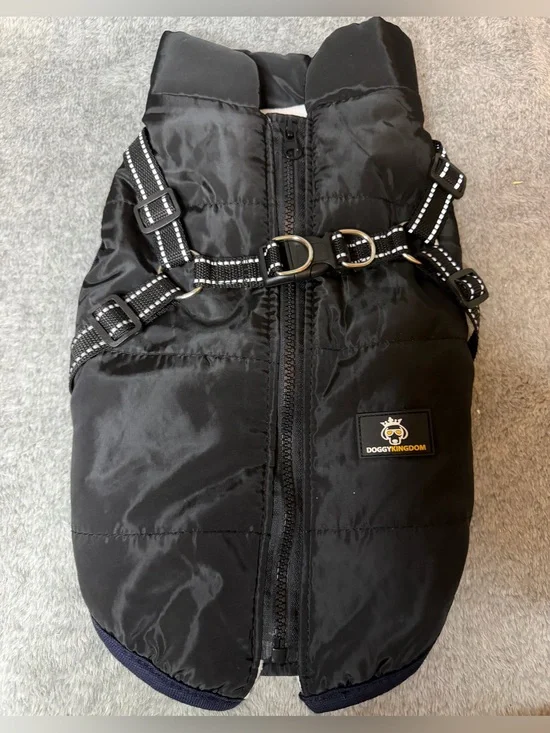 Doggy Kingdom Black Vest / Dog Cost Multiple Sizes