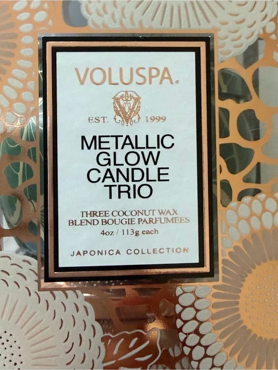 Voluspa Metallic Glow Candle