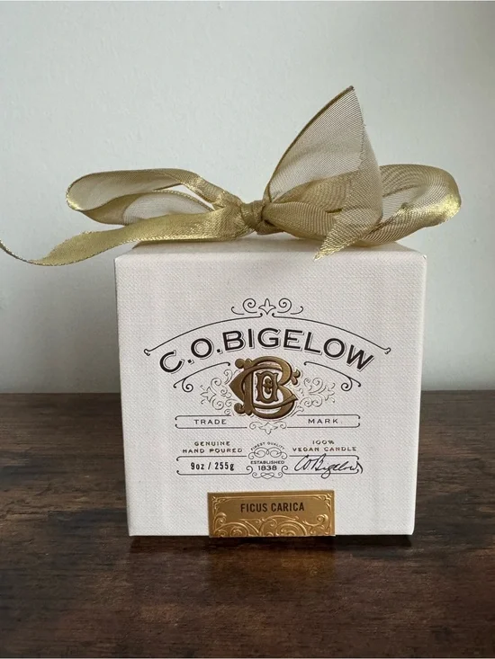 C.O. Bigelow Ficus Carica Decorative Gold & Cream Candle
